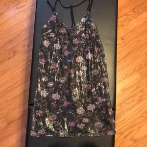 Black sequined dress, size small